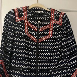 Rebecca Minkoff Black and White Textured Jacket